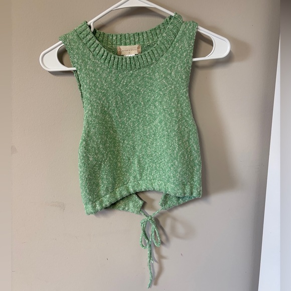 Altar'd State Tops - NWT Altar'd State Mint Knit Crop Top w Drawstring Medium.